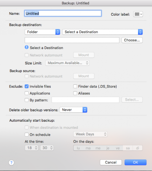 EaseUS Todo Backup pour Mac